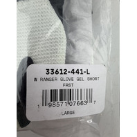 FOX RACING WOMENS RANGER GLOVE GEL SHORT SZ LARGE FROST 33612-441-L