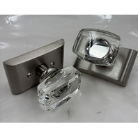 EMTEK ASSA ABLOY PASSAGE FUNCTION WINDSOR CRYSTAL KNOB W NEOS ROSETTE 5111WSUS15