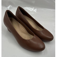 DREAM PAIRS ASCENELLE COUNSEL ROUND-TOE LOW BLOCK HEEL PUMPS SDPU26009W BROWN