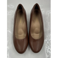 DREAM PAIRS ASCENELLE COUNSEL ROUND-TOE LOW BLOCK HEEL PUMPS SDPU26009W BROWN