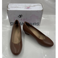 DREAM PAIRS ASCENELLE COUNSEL ROUND-TOE LOW BLOCK HEEL PUMPS SDPU26009W BROWN