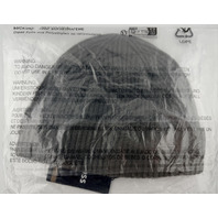 HUGO BOSS DOUBLE B MONOGRAM 50551237 MENS WOOL-CASHMERE BROWN BEANIE HAT