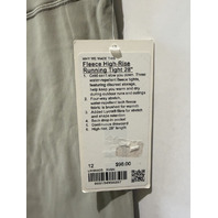 LULULEMON WOMEN'S FLEECE HIGH-RISE RUNNING TIGHT 28" SIZE 12 LW5HA2S RIVERSTONE