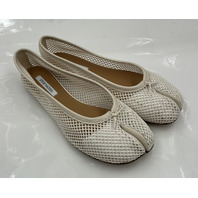 STEVE MADDEN CALICO BONEMESH TABI BALLET FLATS WHITE TABIS SIZE 8.5 WOMENS