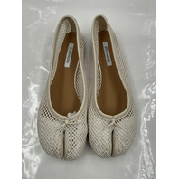 STEVE MADDEN CALICO BONEMESH TABI BALLET FLATS WHITE TABIS SIZE 8.5 WOMENS