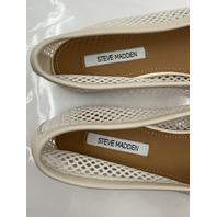 STEVE MADDEN CALICO BONEMESH TABI BALLET FLATS WHITE TABIS SIZE 8.5 WOMENS