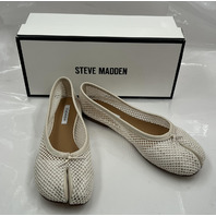 STEVE MADDEN CALICO BONEMESH TABI BALLET FLATS WHITE TABIS SIZE 8.5 WOMENS