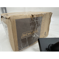 SCHLAGE F SERIES F40 LAT 622 COL LATITUDE MATTE BLACK BED BATH DOOR HANDLE