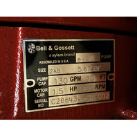 BELL & GOSSETT SERIES E-90 2AB 5.875BF 130GPM 20FT 1.5HP 1800RPM IN-LINE PUMP