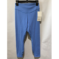 LULULEMON WOMEN'S WUNDER UNDER SMOOTHCOVER HR TIGHT 25" SIZE 8 LW5FV8S POOL