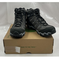 OBOZ MENS SAWTOOTH II MID B-DRY WATERPROOF HIKING SHOES CHARCOAL SIZE 12 WIDE