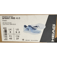 HEAD SPRINT PRO 4.0 274146 LIGHT BLUE-DARK BLUE WOMENS SIZE US 9.5 TENNIS SHOES