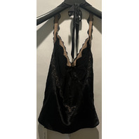 REFORMATION WOMENS MONICA BLACK SILK TOP SIZE SMALL 1314146BLK00S