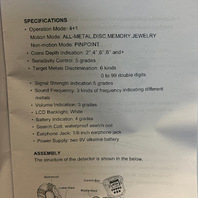 SMALL PORTABLE METAL DETECTOR ROHS