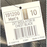 LACROSSE ZXT INSULATOR III CHEST 191200 BLACK MENS US 10 WATERPROOF WADER BOOTS