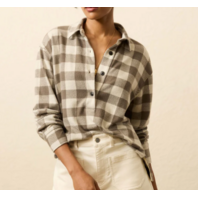 FAHERTY WOMEN'S LEGEND SWEATER CLASSIC POPOVER SZ LARGE L BROWN OAT WKF2539 NWT