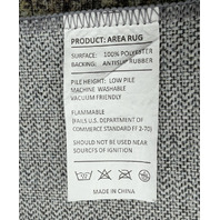 2X10' ANTISLIP RUBBER LOW PILE MACHINE WASHABLE RUG RUNNER GREEN NEW