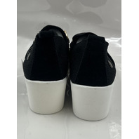 BERNIE MEV NEW YORK VENTI CARLO WEDGES IN BLACK AND WHITE SIZE 37 EU 6.5 WOMENS