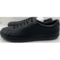 BIRCHBURY BRAMFORD MENS SIZE 14 BLACK WIDE TOE BOX BAREFOOT LEATHER SNEAKERS
