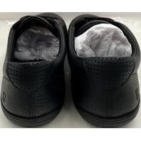 BIRCHBURY BRAMFORD MENS SIZE 14 BLACK WIDE TOE BOX BAREFOOT LEATHER SNEAKERS