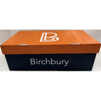 BIRCHBURY BRAMFORD MENS SIZE 14 BLACK WIDE TOE BOX BAREFOOT LEATHER SNEAKERS