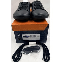BIRCHBURY BRAMFORD MENS SIZE 14 BLACK WIDE TOE BOX BAREFOOT LEATHER SNEAKERS