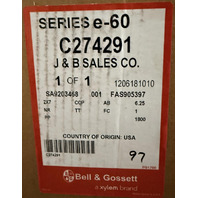 BELL & GOSSETT SERIES E-60 2X7 AB 6.25 1HP NR 1800RPM IN-LINE PUMP