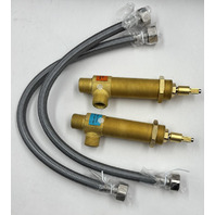 BRIZO CHARLOTTE 65385LF-PNCOLHP WIDE SPREAD LAVATORY FAUCET-LESS HANDLES 1.5 GPM