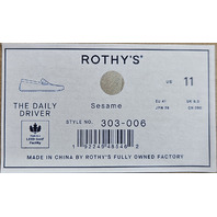 ROTHY'S 303-006 THE DAILY DRIVER WOMEN'S FLATS SHOES US 11 UK 8.5 EU 41 SESAME