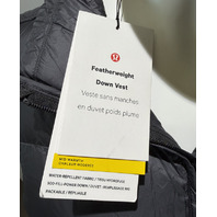 LULULEMON FEATHERWEIGHT 900-DOWN-FILL PUFFER VEST X-SMALL XS LW4CHQS GREY WOMEN