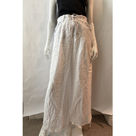REISS WOMEN'S DRAWSTRING TIE-CUFF TORY CARGO TROUSER IN WHITE WW97 US SIZE 6