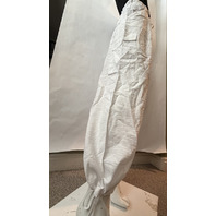 REISS WOMEN'S DRAWSTRING TIE-CUFF TORY CARGO TROUSER IN WHITE WW97 US SIZE 6