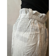 REISS WOMEN'S DRAWSTRING TIE-CUFF TORY CARGO TROUSER IN WHITE WW97 US SIZE 6