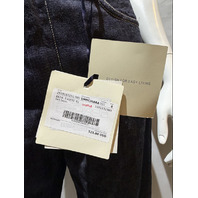 S MAX MARA WOMEN'S DENIM PANTS STRAIGHT CUT IN DARK WASH SAMPLE SMM CHIARA SZ 8