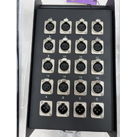 ON STAGE GEAR STAGE SNAKE 50' SNK16450 16 XLR INPUTS FEMALE 4 XLR OUTPUTS MALE