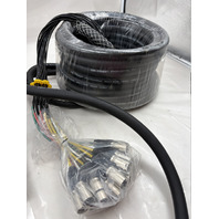 ON STAGE GEAR STAGE SNAKE 50' SNK16450 16 XLR INPUTS FEMALE 4 XLR OUTPUTS MALE