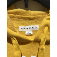 AEROPOSTALE AERO NEW YORK HOODIE MUSTARD YELLOW YOUTH SIZE LARGE L