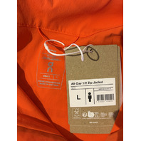 ON CLOUD RUNNING MEN'S ALL DAY 1/2 ZIP JACKET SZ LARGE L COLOR SPICE 1ME30402610