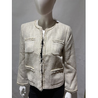 JMCLAUGHLIN 238101022 MARTHA BOUCL&Eacute; JACKET TWEDE STYLE COLOR SAND SIZE MEDIUM M