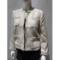 JMCLAUGHLIN 238101022 MARTHA BOUCLÉ JACKET TWEDE COLOR SAND SIZE LARGE L NWOT