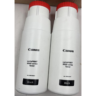 LOT OF 2 CANON VARIOPRINT 6000 SERIES TONER BLACK ART. 1070130337 1.7 LB BOTTLES