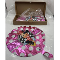 LOT OF 100 MINNIE MOUSE PORTRAIT PARTY BALLOONS 18" FOIL HELIUM BALLOONS 3064702