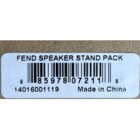 FENDER FEND SPEAKER STAND PACK COMPACT STANDS WITH BAG BLACK