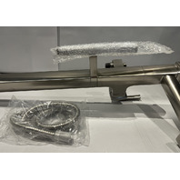 KOHLER T27408-4-BN RIFF SINGLE HANDLE FOOT TUB FAUCET WITH HANDSHOWER B. NICKEL