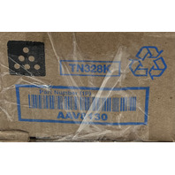 LOT OF 2 KONICA MINOLTA GENUINE TN328K BLACK TONER CARTRIDGE