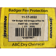 BADGER ADVANTAGE 21007867 FIRE PROTECTION DRY CHEMICAL