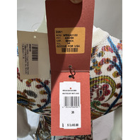 ETRO KNITTED MIDI DRESS W FRINGING FLORAL PAISLEY MOTIF WRKA0122AKD50 SZ 38