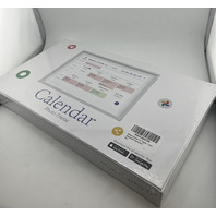 E-CALENDAR MEZED WHITE DIGITAL CALENDAR 10.1" TOUCH SCREEN PLANNER PHOTO FRAME