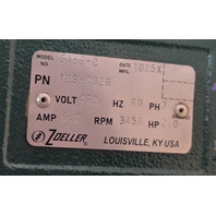ZOELLER G189-C 189-0029 SEWAGE GRINDER PUMP 460V 3450 RPM 2HP 3PH