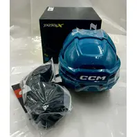 CCM SUPER TACKS X ICE HOCKY HELMET TEAL SIZE M 377550  NEST TECH D30